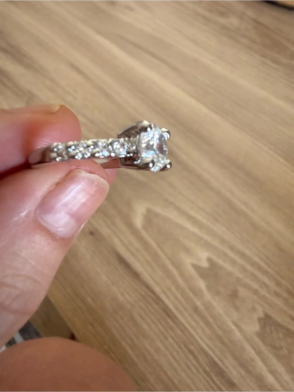 Sparkling Round Cut Solitaire Ring | Engagement Style | Size 5.5